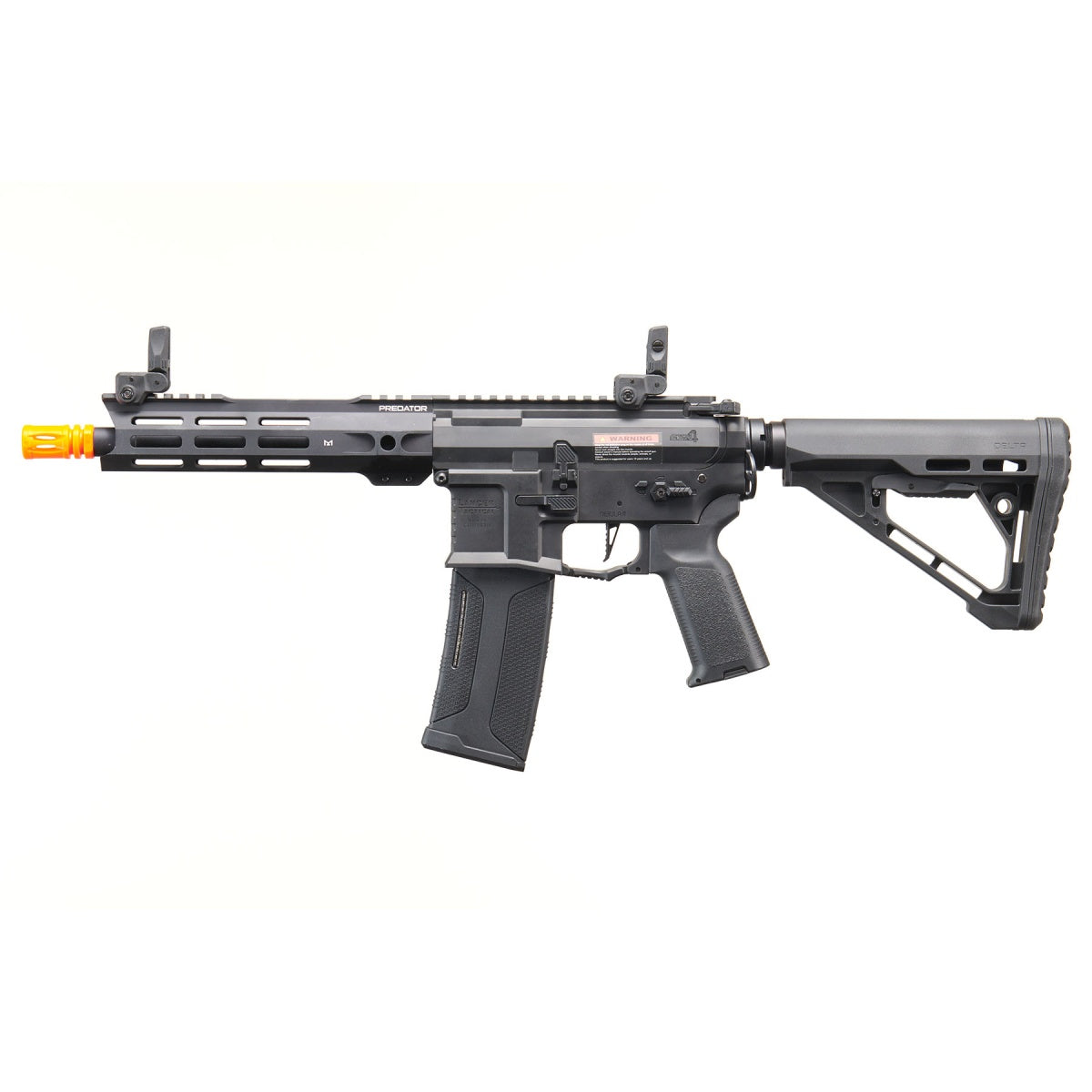 Lancer Tactical Gen 4 Predator 8" CQB AEG w/ Nebula II ETU - (Black)