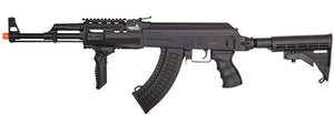 Lancer Tactical Airsoft Full Metal AK-47 LT-728C Airsoft AEG Rifle w/ Retractable Stock (Color: Black)