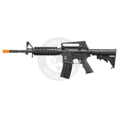 Lancer Tactical Airsoft M4A1 RIS Gas Rifle Blowback by Golden Eagle - (Black) - FULL METAL