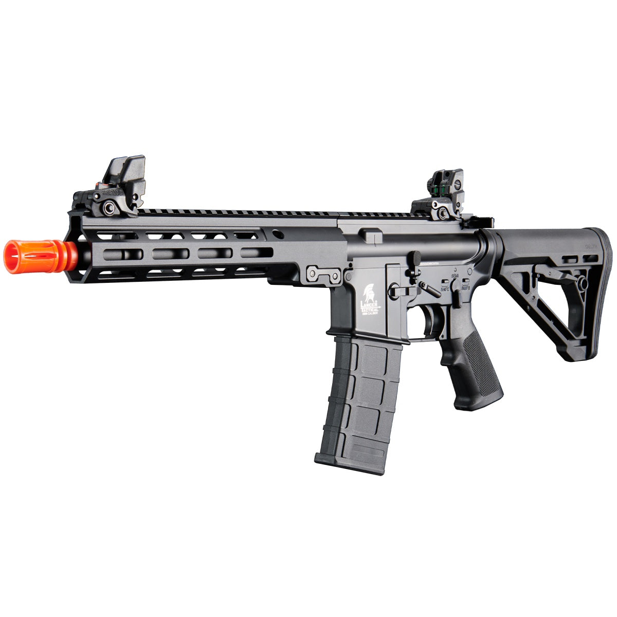 Lancer Tactical Block 3 9.5" Gas Blowback Airsoft Rifle w/ MLOK Rail - (Black) - FULL METAL