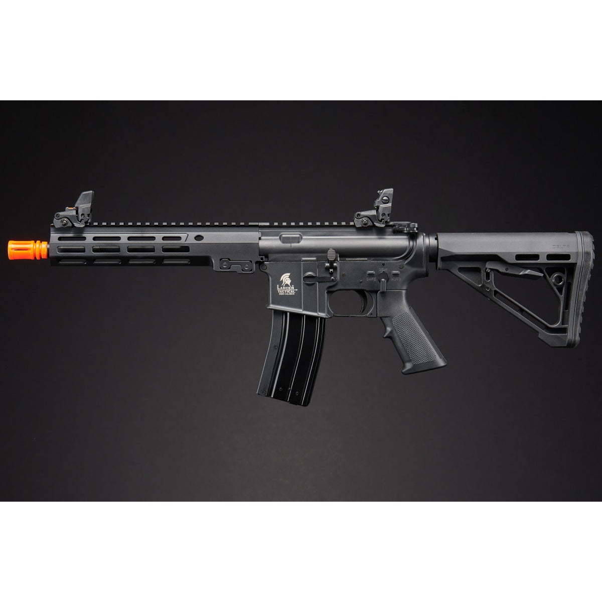 Lancer Tactical Block 3 9.5" Gas Blowback Airsoft Rifle w/ MLOK Rail - (Black) - FULL METAL
