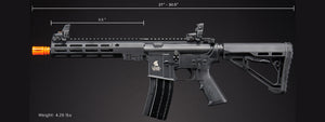 Lancer Tactical Block 3 9.5 Gas Blowback Polymer Airsoft Rifle w/ MLOK Rail by Golden Eagle - (Black)