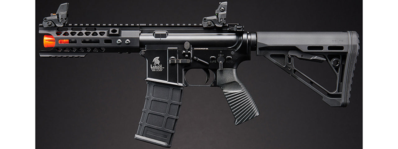 Lancer Tactical Wirecutter M4 Shorty 7 Gas Blowback Full Metal Airsoft Rifle w/ MLOK Rail by Golden Eagle - (Black)