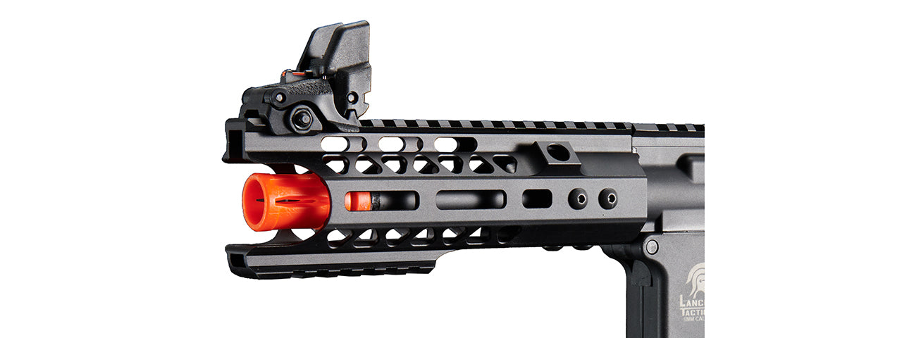 Lancer Tactical Wirecutter M4 Shorty 7 Gas Blowback Polymer Airsoft Rifle w/ MLOK Rail by Golden Eagle - (Black)