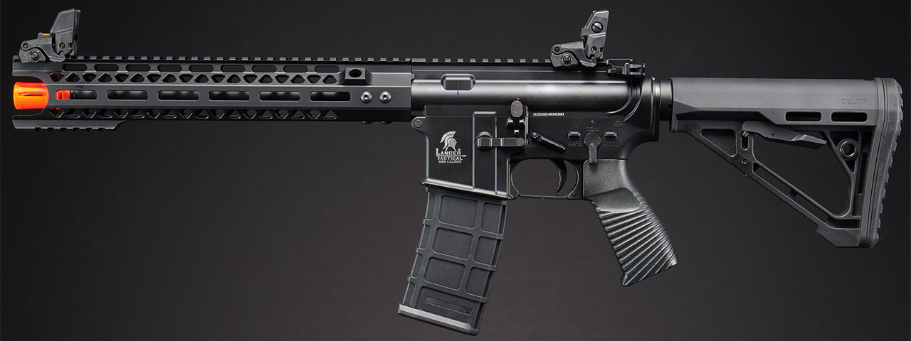 Lancer Tactical Wirecutter M4 12 Gas Blowback Full Metal Airsoft Rifle w/ MLOK Rail by Golden Eagle - (Black)