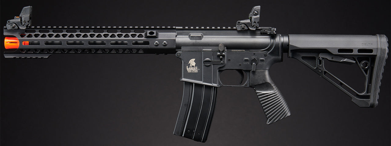 Lancer Tactical Wirecutter M4 12 Gas Blowback Polymer Airsoft Rifle w/ MLOK Rail by Golden Eagle - (Black)