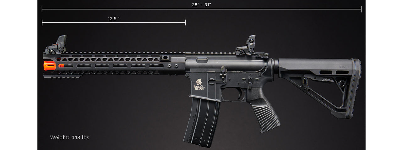 Lancer Tactical Wirecutter M4 12 Gas Blowback Polymer Airsoft Rifle w/ MLOK Rail by Golden Eagle - (Black)