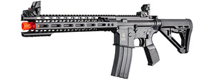 Lancer Tactical Wirecutter M4 12 Gas Blowback Polymer Airsoft Rifle w/ MLOK Rail by Golden Eagle - (Black)
