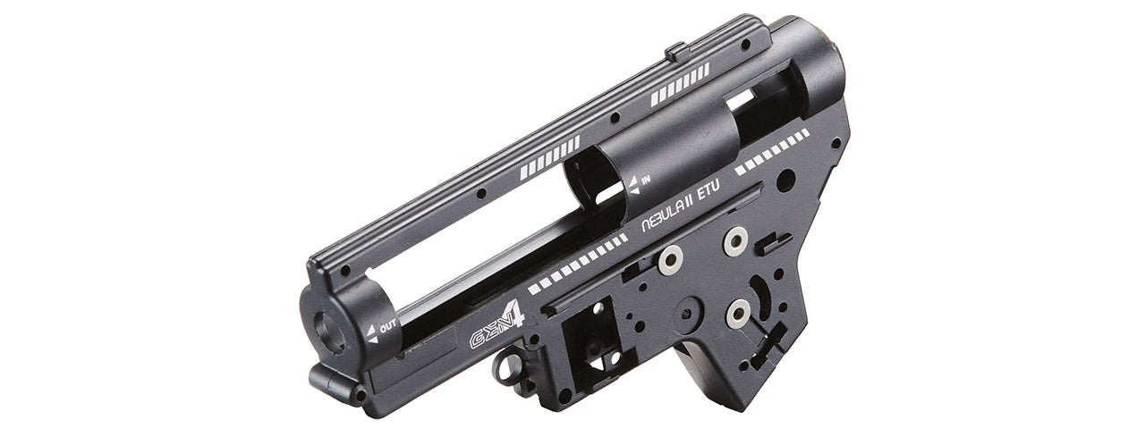 Lancer Tactical CNC Machined Gen 4 Gearbox Shell for M4 AEGs - (Black)
