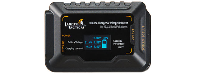 Lancer Tactical Li-Po Smart Pro Compact Balance Battery Charger - (Black)