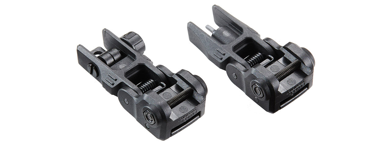 Lancer Tactical LT M4 Flip Up Front and Rear Sight Set - (Black)