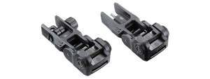 Lancer Tactical LT M4 Flip Up Front and Rear Sight Set - (Black)