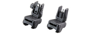 Lancer Tactical LT M4 Flip Up Front and Rear Sight Set - (Black)