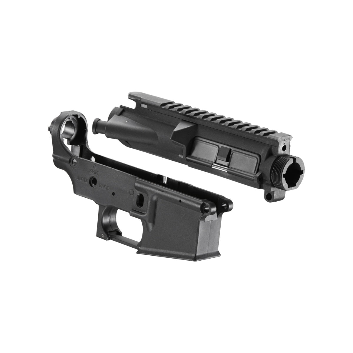 Lancer Tactical Polymer M4 Receiver Set for Airsoft AEGs (Color: Black)