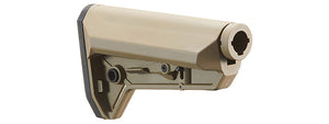 Lancer Tactical Adjustable NSR AEG Rifle Stock With Buffer Tube - (Tan)
