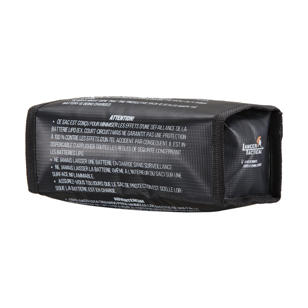 Lancer Tactical Medium Lipo-Safe Charging Sack (Color: Black)