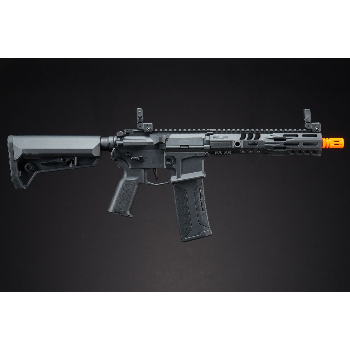 SLR SD - Lancer Tactical Gen 2 AEG Airsoft Rifle w/ Licensed SLR Handguard & Mock Suppressor - (Black) - 13"