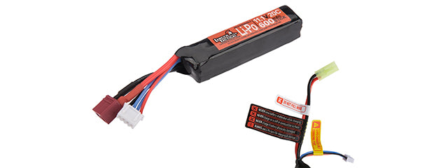 Lancer Tactical 11.1V 600mAh 20C PDW Stick LiPo Battery