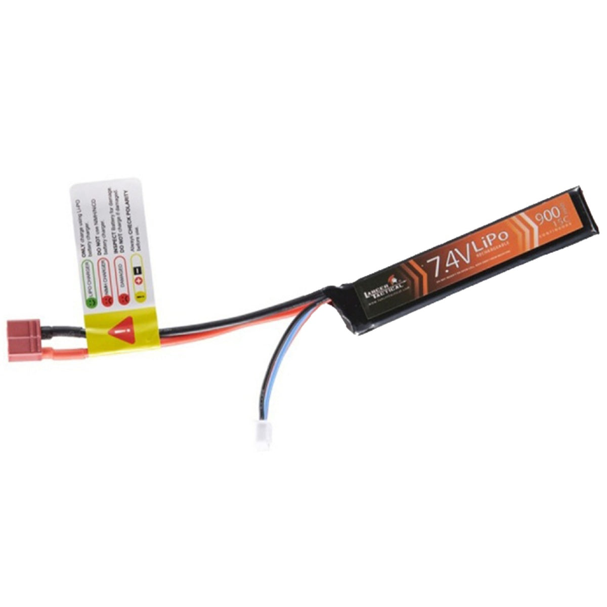 Lancer Tactical 7.4v 900mAh 15C Lipo Battery (Deans Connector)