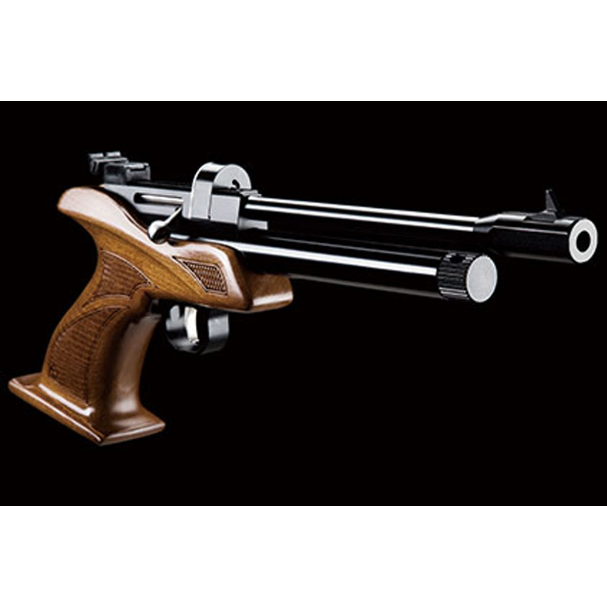 SnowPeak CP1-M CO2 5.5mm Caliber Air Gun - (Black/Wood)