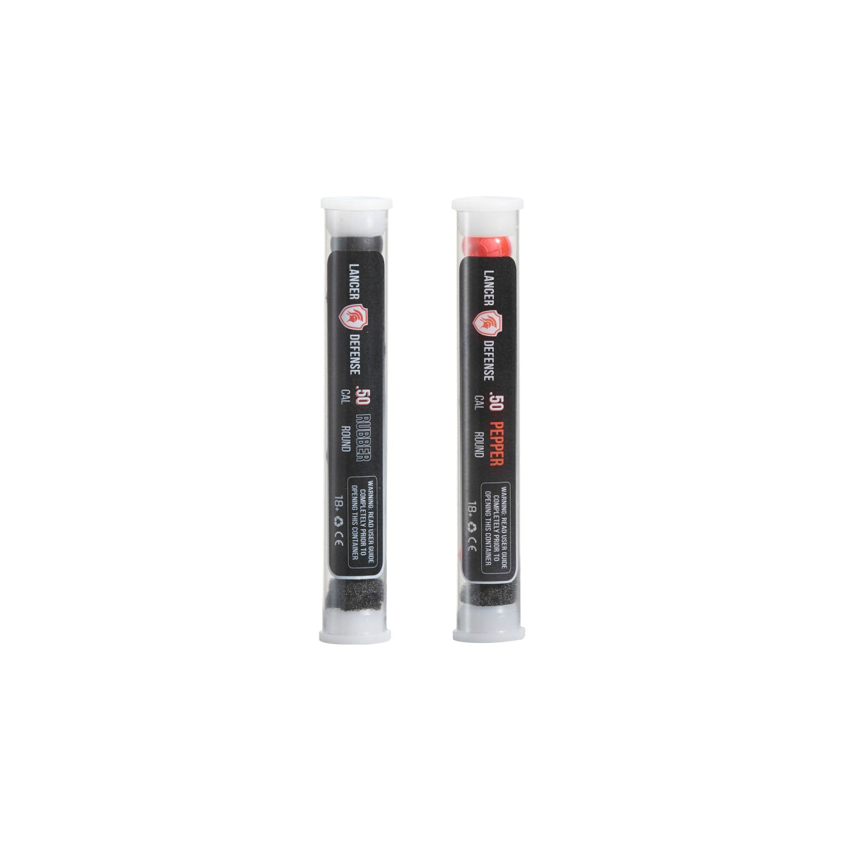 Lancer Defense .50 Cal Pepper Ball and Rubber Ball Pack (7 Rounds of Each)