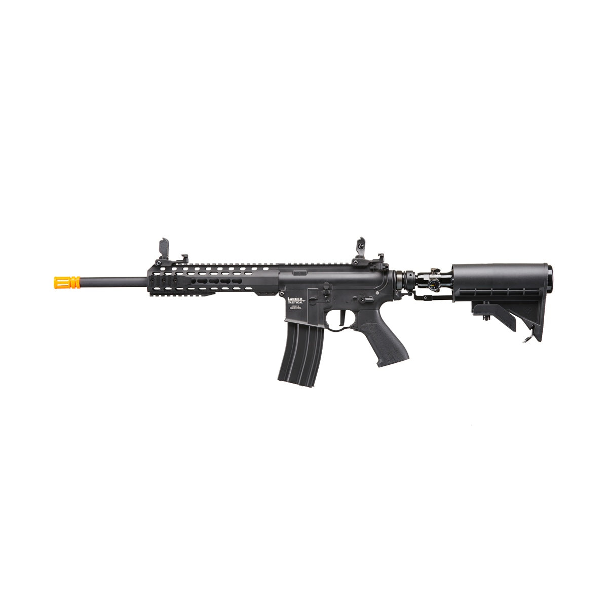 Lancer Tactical Full Metal Legion HPA KeyMod M4 Carbine Airsoft Rifle w/ Stock Mounted Tank (Color: Black) - "Semi-Auto Only"