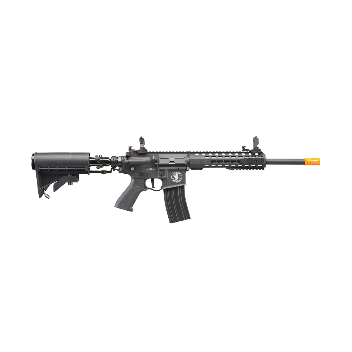 Lancer Tactical Full Metal Legion HPA KeyMod M4 Carbine Airsoft Rifle w/ Stock Mounted Tank (Color: Black) - "Semi-Auto Only"