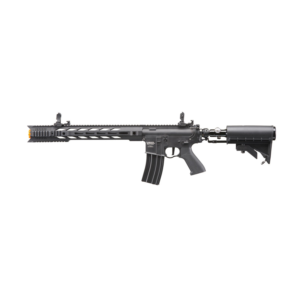 Lancer Tactical Full Metal Legion HPA M4 SPR Interceptor Airsoft Rifle w/ Stock Mounted Tank (Color: Black) - "Semi-Auto Only"