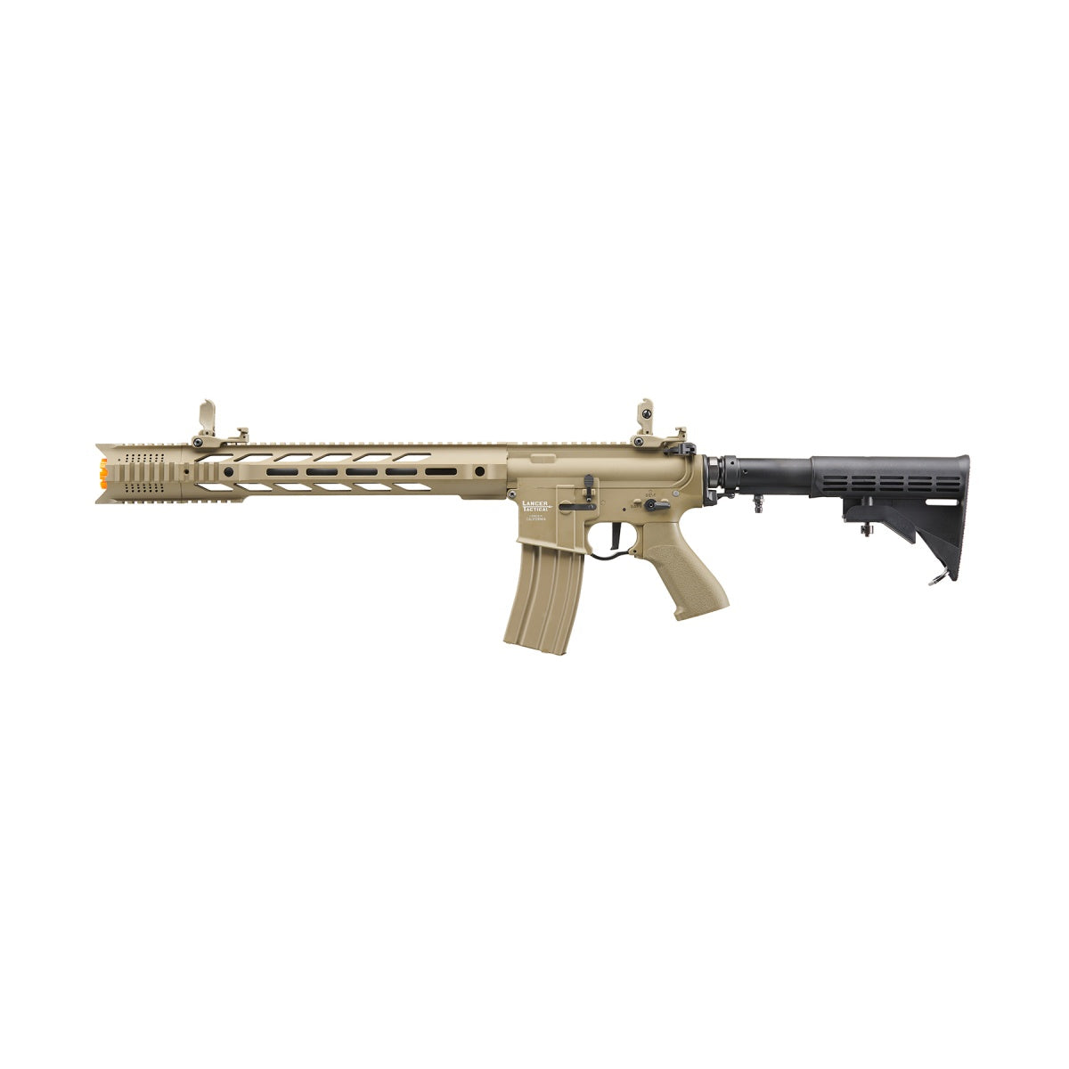 Lancer Tactical Full Metal Legion HPA M4 SPR Interceptor Airsoft Rifle w/ External Tank (Color: Tan)