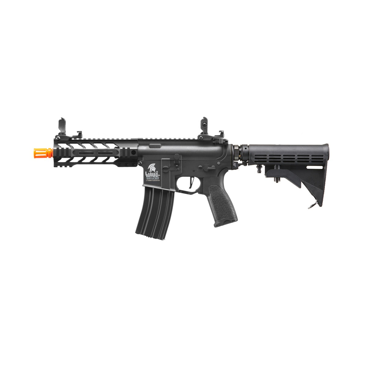 Lancer Tactical Full Metal Legion HPA Enforcer Battle Hawk 7" Airsoft Rifle w/ External Tank (Color: Black) "Simi Auto Only"