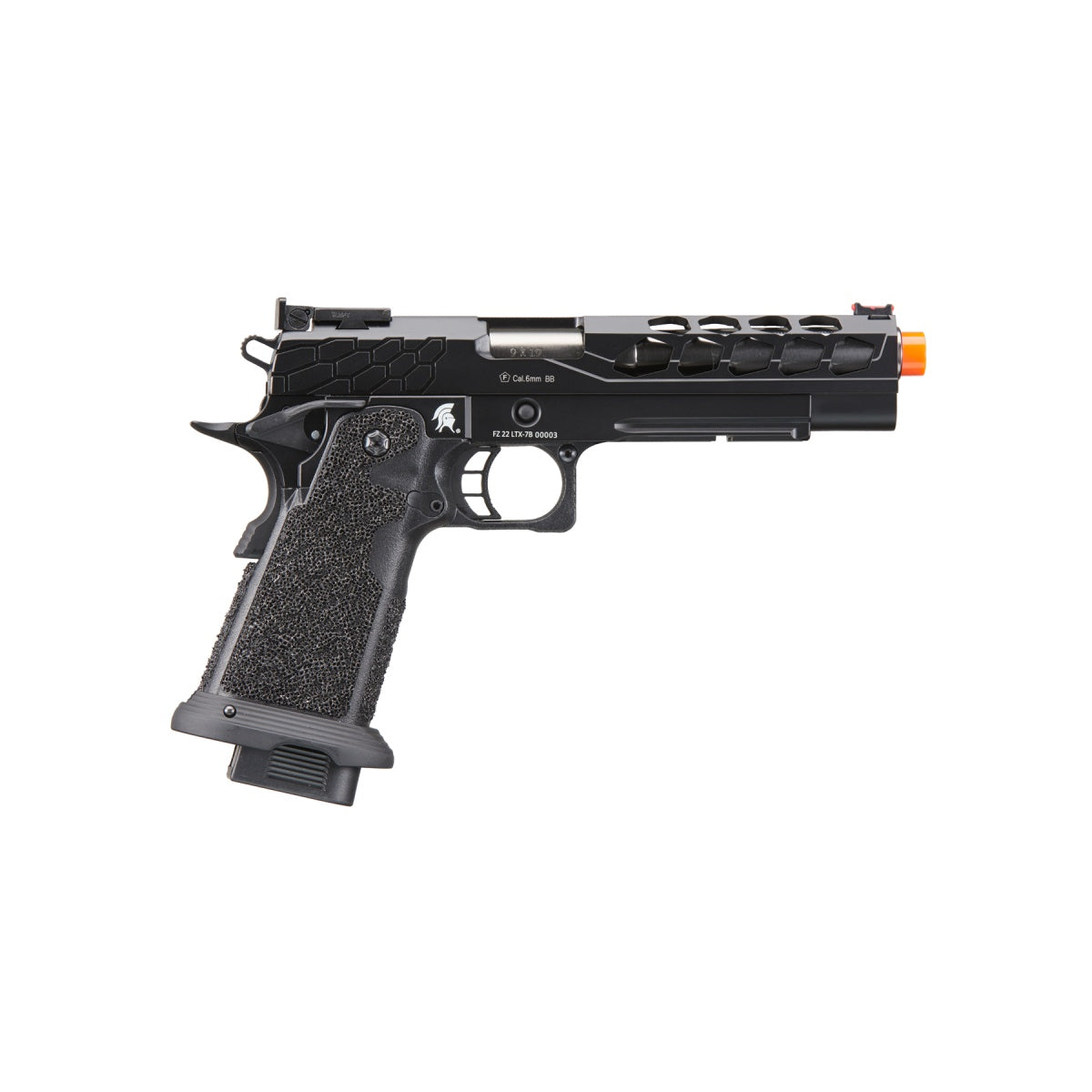 Lancer Tactical Stryk Hi-Capa 5.1 Gas Blowback Airsoft Pistol (Color: Black)