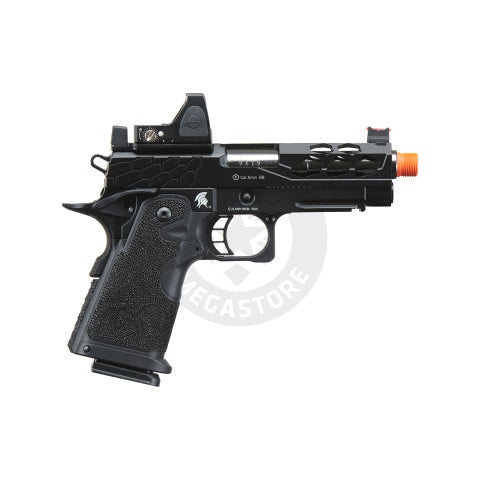 Lancer Tactical Stryk Hi-Capa 4.3 Gas Blowback Airsoft Pistol w/ Reflex Red Dot Sight - (Black)
