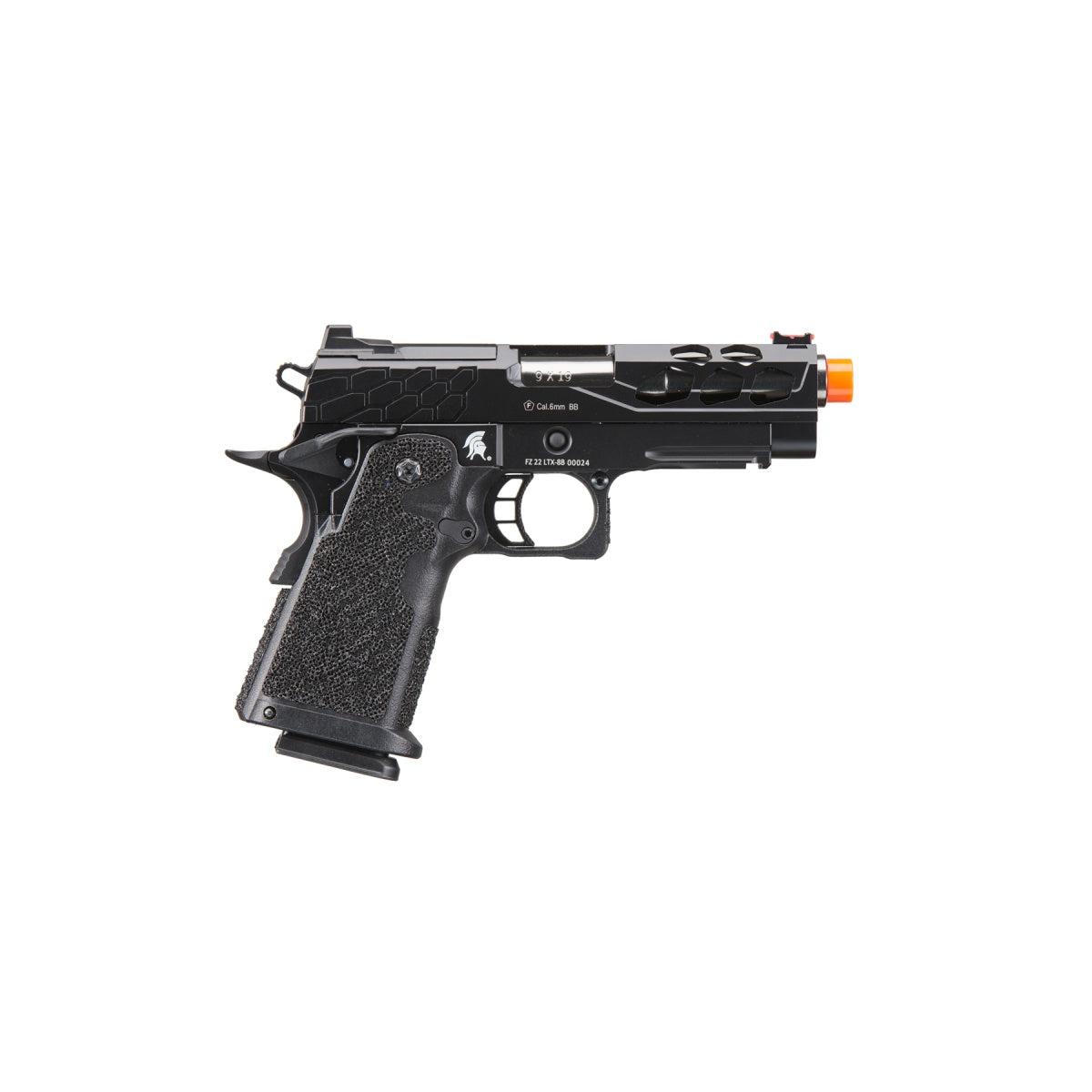 Lancer Tactical Stryk Hi-Capa 4.3 Gas Blowback Airsoft Pistol (Color: Black)