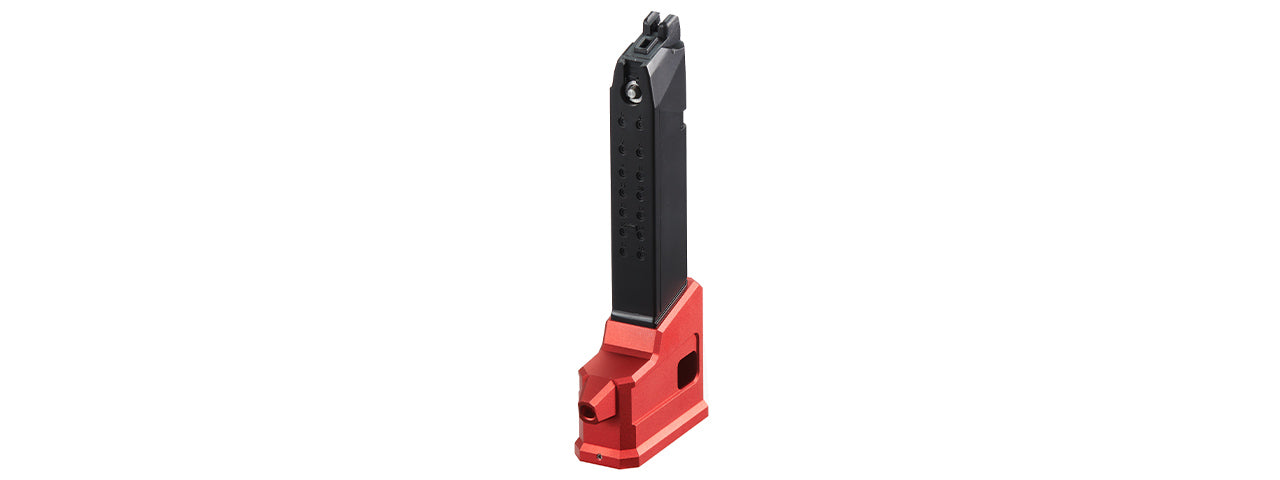 Lancer Tactical HPA AEG M4 Magazine Adaptor For AAP01 Airsoft Pistols - (Red)