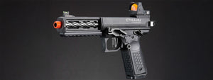 Lancer Tactical x Tandemkross CTHULHU Gas Blow Back Pistol w/ Red Dot Reflex Sight - (Black)