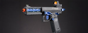 Lancer Tactical x Tandemkross CTHULHU Gas Blow Back Pistol w/ Red Dot Reflex Sight - (Blue)