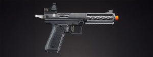 Lancer Tactical x Tandemkross CTHULHU Gas Blow Back Pistol w/ Red Dot Reflex Sight - (Black/Silver)