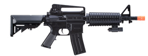 UK Arms M-16C Spring Operated Rifle with Laser Sight and M4 Carbine Handguard (Color: Black)