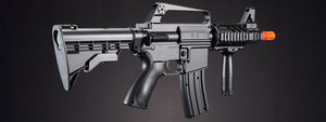 WELL FIRE M16A5 CQB SPRING AIRSOFT RIFLE W/ LASER, FOREGRIP (COLOR: BLACK)