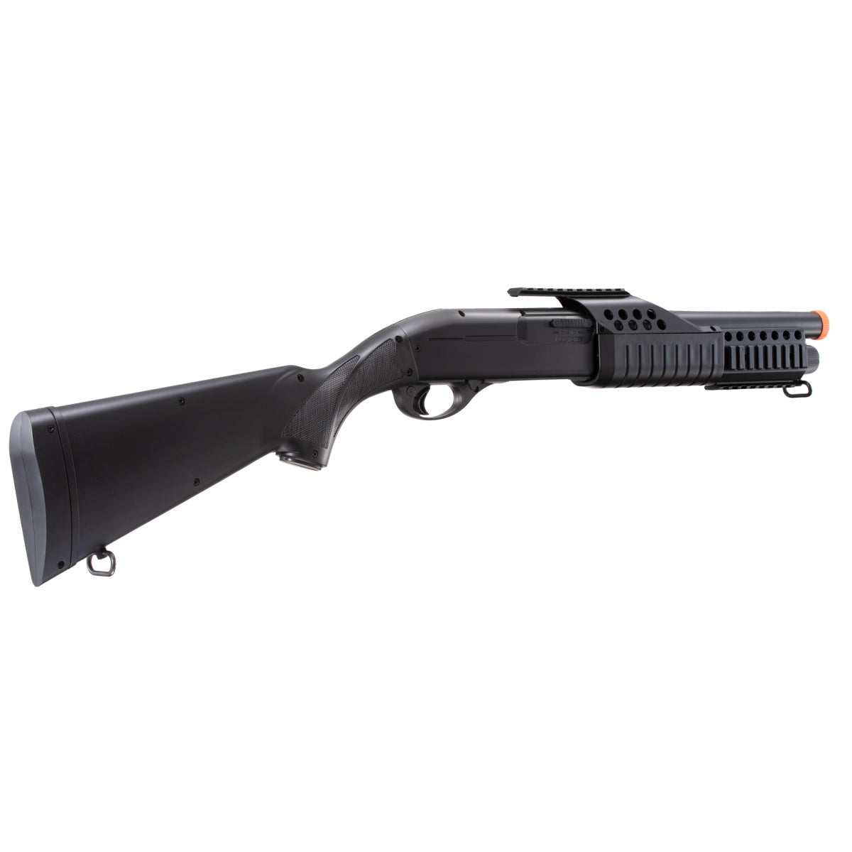 AGM Short Barrel Shell-Fed Pump Action Spring Shotgun (Color: Black)