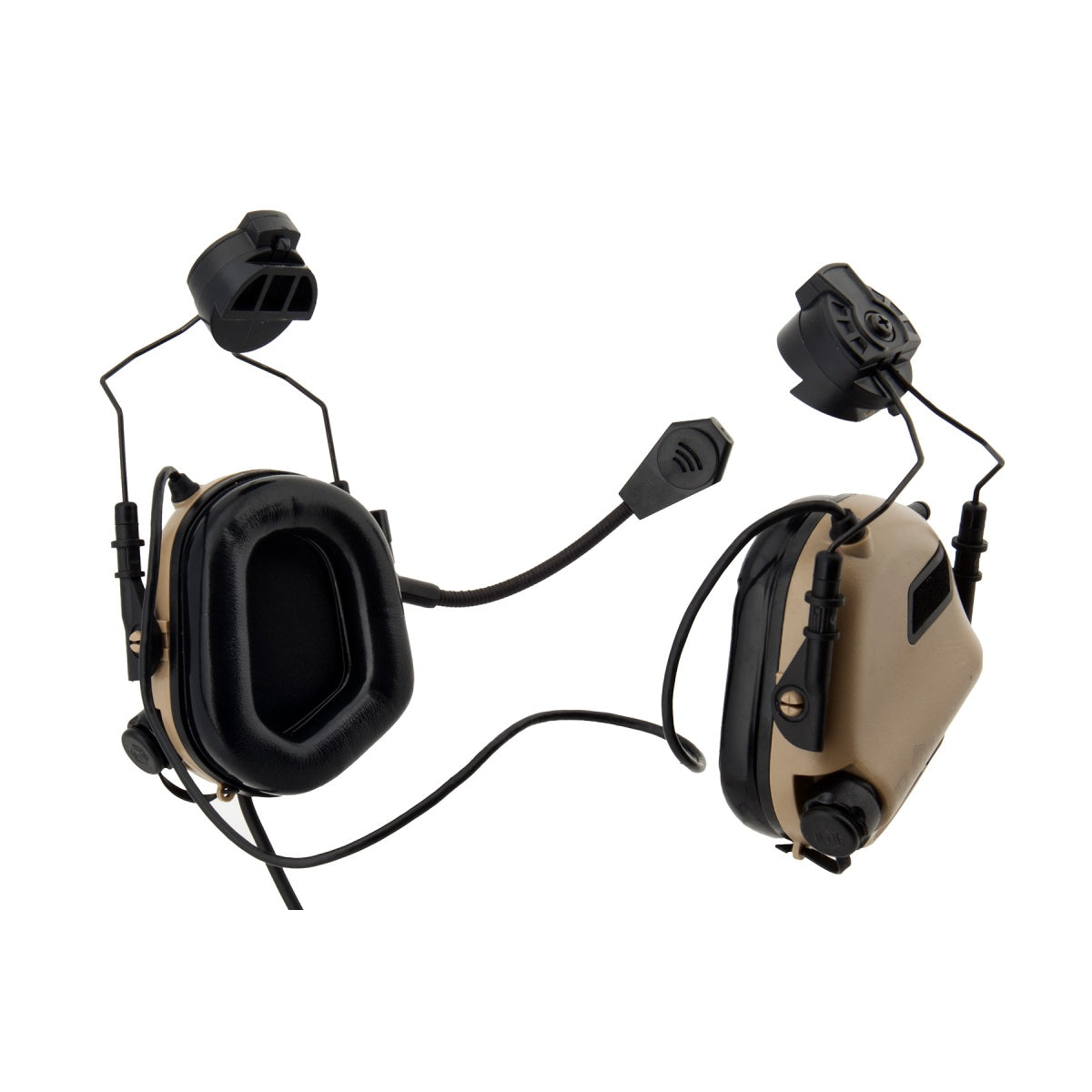 Earmor M32H MOD3 Tactical Communication Hearing Protector for Fast Helmet (Color: Tan)