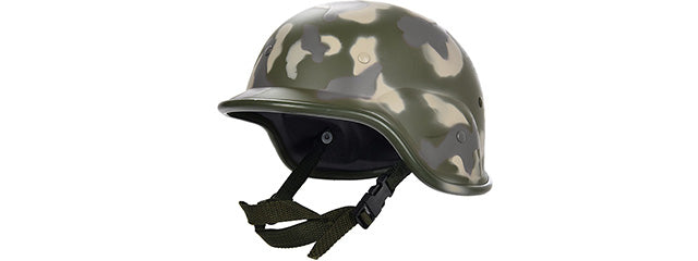 PASGT Airsoft Helmet w/ Adjustable Chin Strap (WOODLAND)