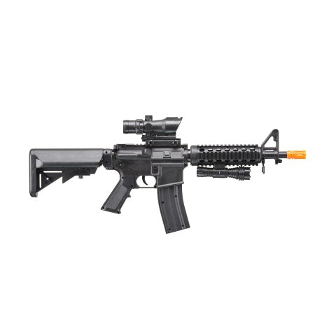 UK Arms Heavy Version M4 Airsoft Spring Rifle w/ Flashlight and Red Dot Sight (Color: Black)