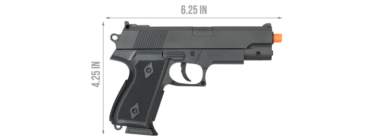 UKARMS POLYMER SPRING OPERATED 7 INCH BB PISTOL (BLACK)