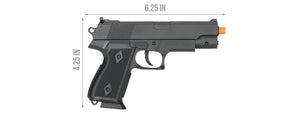 UKARMS POLYMER SPRING OPERATED 7 INCH BB PISTOL (BLACK)