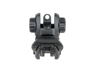 ICS CXP SERIES M4 / M16 AIRSOFT FLIP-UP REAR IRON SIGHT - BLACK