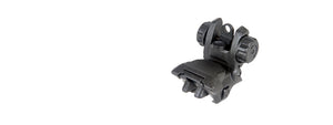 ICS CXP SERIES M4 / M16 AIRSOFT FLIP-UP REAR IRON SIGHT - BLACK