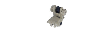 ICS CXP SERIES M4 / M16 AIRSOFT FLIP-UP REAR IRON SIGHT - TAN