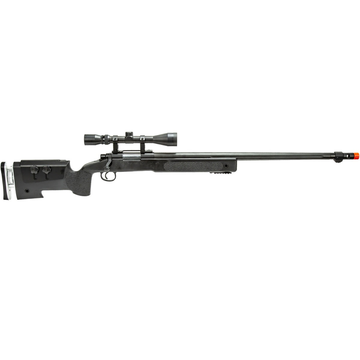 WellFire MB17BA Bolt Action Airsoft Sniper Rifle w/ Scope (Color: Black)