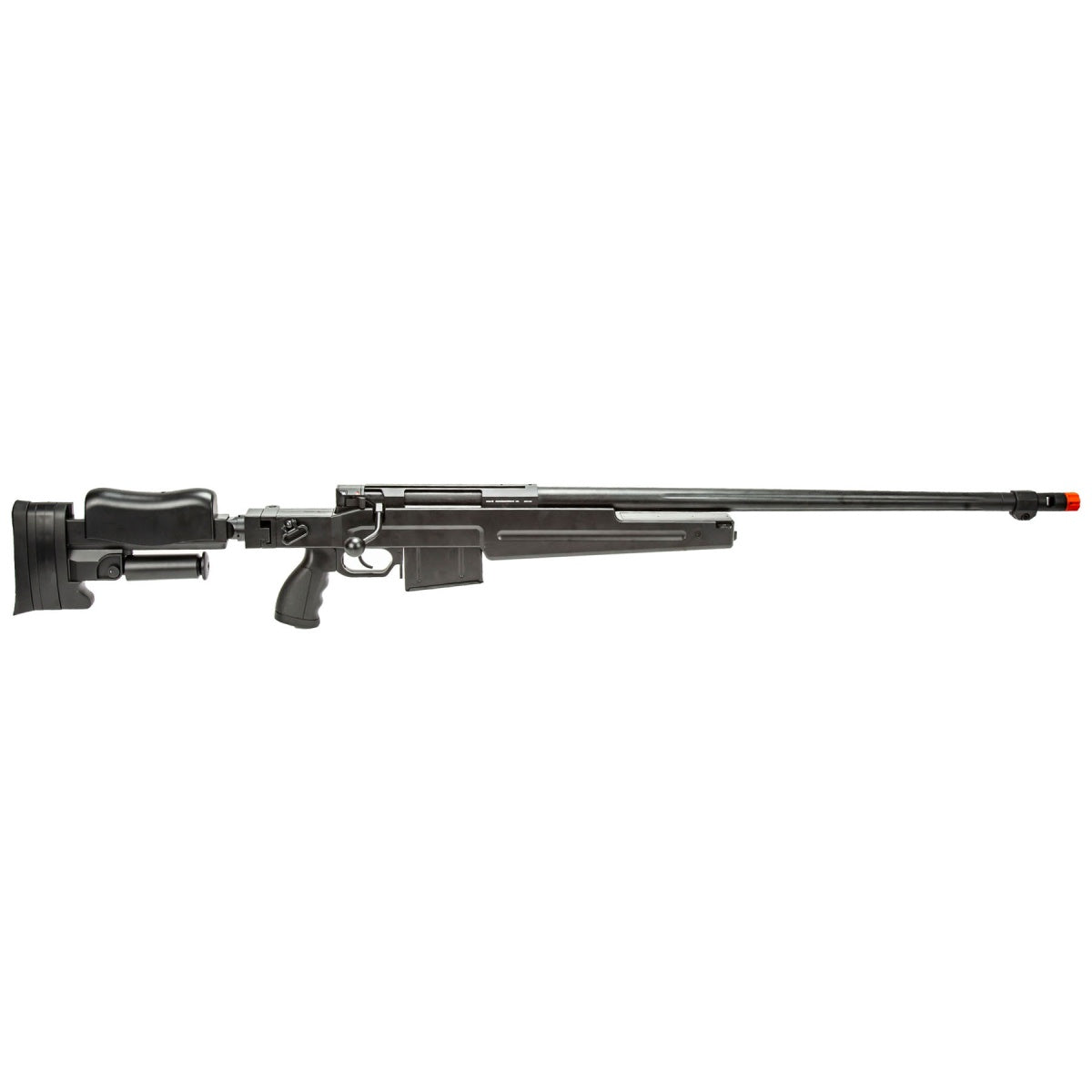WellFire MBG86B Bolt Action Gas Powered Airsoft Sniper Rifle (Color: Black)